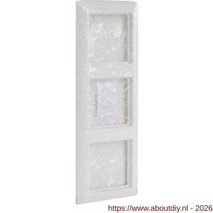 Jung AS500 afdekraam inbouw 3-voudig verticaal-horizontaal polarwit - A50402167 - afbeelding 2