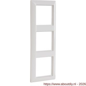 Jung AS500 afdekraam inbouw 3-voudig verticaal-horizontaal polarwit - A50402167 - afbeelding 1