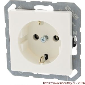 Jung AS500 contactdoos inbouw 1-voudig randaarde polarwit - A50402237 - afbeelding 6