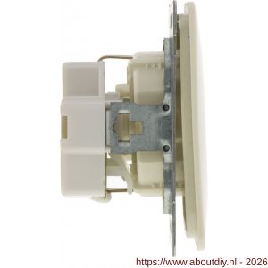Peha Standard contactdoos inbouw 1-voudig randaarde crème - A50402238 - afbeelding 3