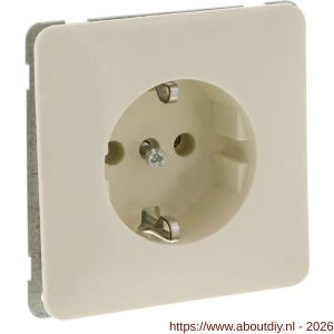 Peha Standard contactdoos inbouw 1-voudig randaarde crème - A50402238 - afbeelding 7