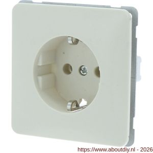 Peha Standard contactdoos inbouw 1-voudig randaarde crème - A50402238 - afbeelding 1