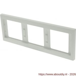 Berker K1 afdekraam inbouw 3-voudig polarwit. - A50402170 - afbeelding 1