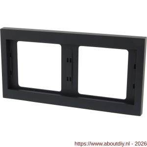 Berker K1 afdekraam inbouw 2-voudig antraciet - A50402151 - afbeelding 6