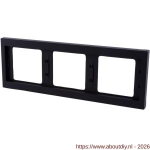 Berker K1 afdekraam inbouw 3-voudig antraciet. - A50402171 - afbeelding 1