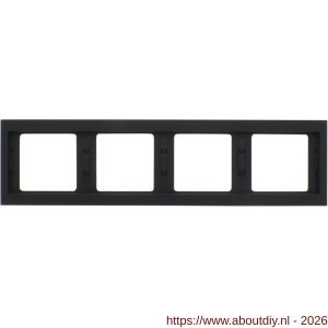 Berker K1 afdekraam inbouw 4-voudig antraciet - A50402186 - afbeelding 2