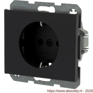 Berker K1 contactdoos inbouw 1-voudig randaarde antraciet - A50402230 - afbeelding 1