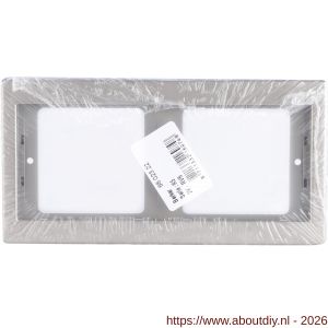 Berker K5 afdekraam 2-voudig horizontaal RVS - A50402152 - afbeelding 2