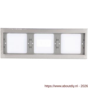 Berker K5 afdekraam 3-voudig horizontaal RVS - A50402172 - afbeelding 2