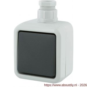 Peha schakelaar opbouw wissel grijs wartel M20 - A50401317 - afbeelding 6