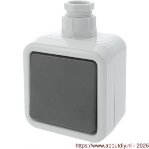 Peha schakelaar opbouw wissel grijs wartel M20 - A50401317 - afbeelding 1