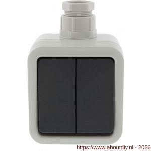 Peha schakelaar opbouw serie grijs wartel M20 - A50401318 - afbeelding 5
