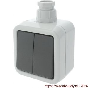 Peha schakelaar opbouw serie grijs wartel M20 - A50401318 - afbeelding 1