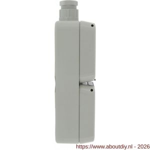 Peha contactdoos opbouw 2-voudig verticaal randaarde wartel M20 grijs - A50401324 - afbeelding 3