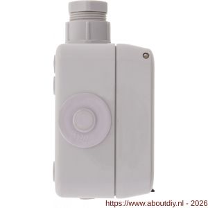 Peha contactdoos opbouw 2-voudig horizontaal randaarde wartel M20 grijs - A50401325 - afbeelding 3