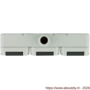Peha contactdoos opbouw 3-voudig horizontaal randaarde wartel M20 grijs - A50401326 - afbeelding 4