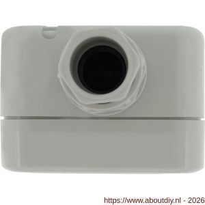 Peha combinatie schakelaar wandcontactdoos opbouw wissel randaarde grijs wartel M20 - A50401319 - afbeelding 4