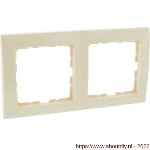 Berker S1 afdekraam inbouw 2-voudig crème - A50401217 - afbeelding 1
