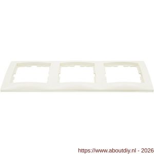 Berker S1 afdekraam inbouw 3-voudig crème - A50402173 - afbeelding 1