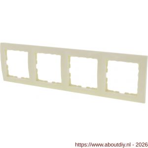 Berker S1 afdekraam inbouw 4-voudig glanzend crème - A50402187 - afbeelding 6