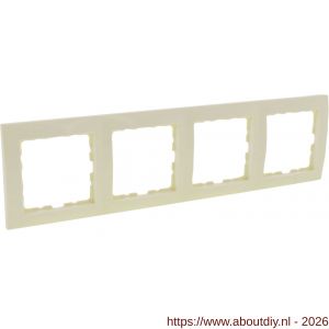 Berker S1 afdekraam inbouw 4-voudig glanzend crème - A50402187 - afbeelding 7