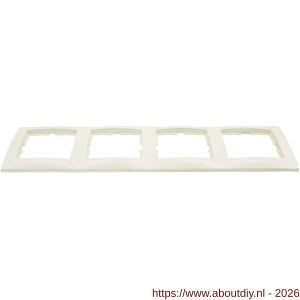 Berker S1 afdekraam inbouw 4-voudig glanzend crème - A50402187 - afbeelding 1