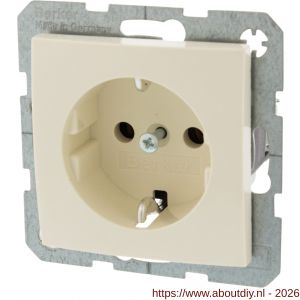 Berker S1 contactdoos inbouw 1-voudig randaarde crème - A50401271 - afbeelding 6