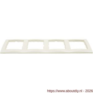 Berker S1 afdekraam inbouw 4-voudig polarwit - A50401232 - afbeelding 1