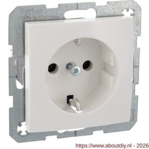 Berker S1 contactdoos inbouw 1-voudig randaarde polarwit - A50401274 - afbeelding 6