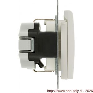 Berker S1 contactdoos inbouw 1-voudig randaarde polarwit - A50402231 - afbeelding 3