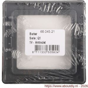 Berker Q1 afdekraam inbouw 1-voudig antraciet - A50402134 - afbeelding 6