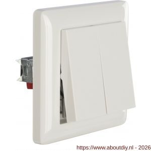 Gira System 55 afdekraam inbouw 1-voudig polarwit - A50402136 - afbeelding 3