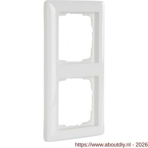 Gira System 55 afdekraam inbouw 2-voudig verticaal-horizontaal polarwit - A50402155 - afbeelding 1
