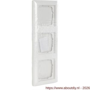 Gira System 55 afdekraam inbouw 3-voudig verticaal-horizontaal polarwit - A50402176 - afbeelding 2