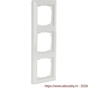 Gira System 55 afdekraam inbouw 3-voudig verticaal-horizontaal polarwit - A50402176 - afbeelding 1