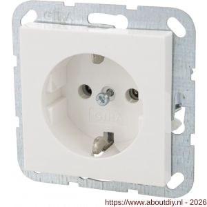 Gira System 55 contactdoos inbouw 1-voudig randaarde polarwit - A50401282 - afbeelding 6