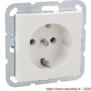 Gira System 55 contactdoos inbouw 1-voudig randaarde polarwit - A50401282 - afbeelding 7