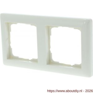 Gira Standard 55 afdekraam inbouw 2-voudig verticaal-horizontaal crème - A50402156 - afbeelding 1