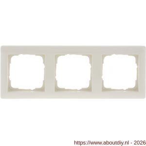 Gira Standard 55 afdekraam inbouw 3-voudig verticaal-horizontaal crème - A50402177 - afbeelding 2