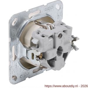 Gira System 55 contactdoos inbouw 1-voudig randaarde crème - A50402223 - afbeelding 2