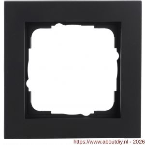 Gira E2 afdekraam inbouw 1-voudig verticaal-horizontaal zwart - A50402138 - afbeelding 3