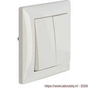 Busch-Jaeger Balance afdekraam inbouw 1-voudig verticaal-horizontaal polarwit - A50402126 - afbeelding 3