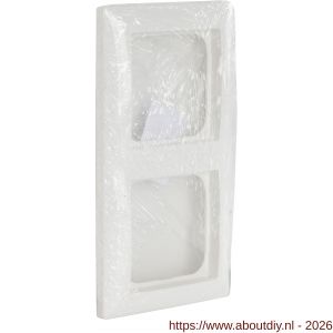 Busch-Jaeger Balance afdekraam inbouw 2-voudig verticaal-horizontaal polarwit - A50402145 - afbeelding 2