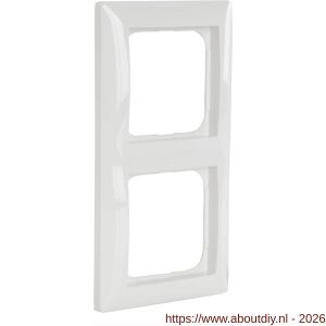 Busch-Jaeger Balance afdekraam inbouw 2-voudig verticaal-horizontaal polarwit - A50402145 - afbeelding 1