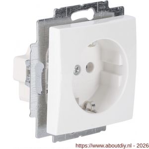 Busch-Jaeger Balance contactdoos inbouw 1-voudig randaarde polarwit - A50402235 - afbeelding 1