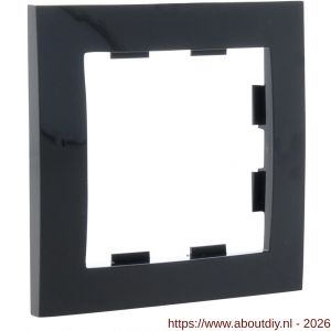 Q-Link S2 afdekraam inbouw 1-voudig antraciet - A50402120 - afbeelding 1