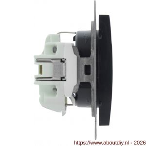 Q-Link S2 contactdoos 1-voudig randaarde antraciet - A50402219 - afbeelding 2