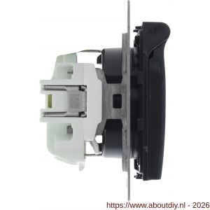 Q-Link S2 contactdoos 1-voudig randaarde antraciet - A50402220 - afbeelding 2