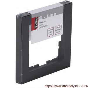 Q-Link S-line afdekraam 1voudig verticaal-horizontaal zwart - A50402121 - afbeelding 2