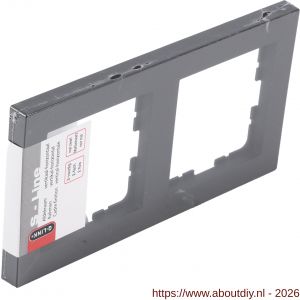 Q-Link S-line afdekraam 2-voudig verticaal-horizontaal zwart - A50402141 - afbeelding 2